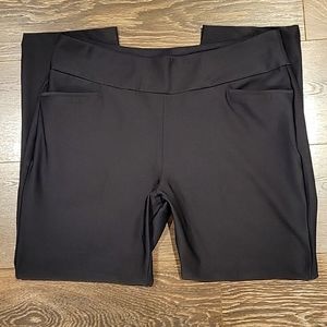 ❤ ADIDAS HIGH RISE STRAIGHT CROP PULL ON PANTS, LARGE